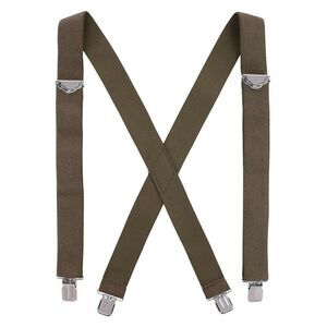 Dickies Men's Elastic X-Back Heavy Duty Clip-End Work Suspender Braces